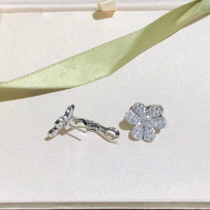 [Eternal Jewelry]FRIVOLE SILVER FLOWER DIAMOND EARRINGS