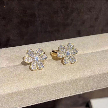 [Eternal Jewelry]FRIVOLE GOLD FLOWER DIAMOND EARRINGS