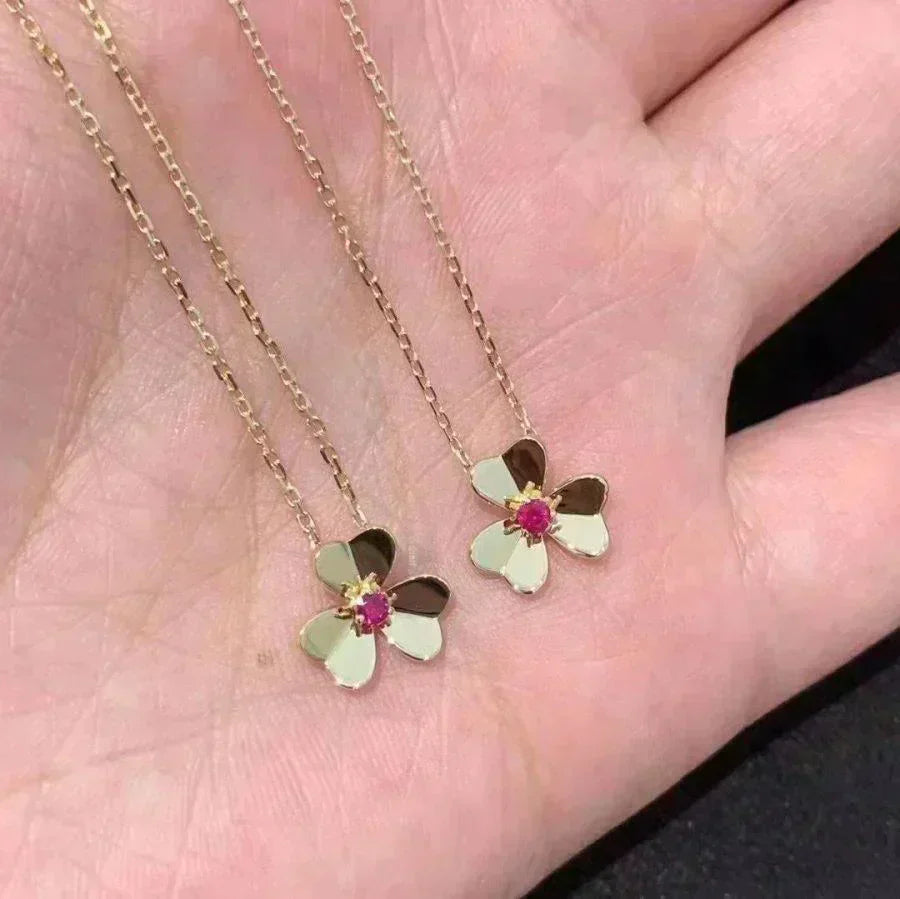 [Eternal Jewelry]FRIVOLE GOLD FLOWER NECKLACE