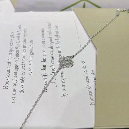 [Eternal Jewelry]CLOVER  SINGLE FLOWER BRACELET SILVER