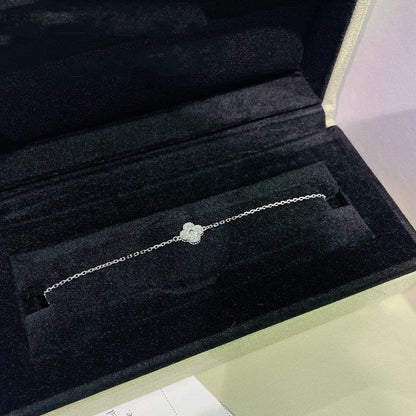 [Eternal Jewelry]CLOVER  SINGLE FLOWER BRACELET SILVER