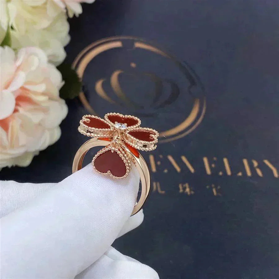 [Eternal Jewelry]SWEET CLOVER CARNELIAN RING