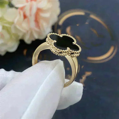 [Eternal Jewelry]CLOVER ONYX RING
