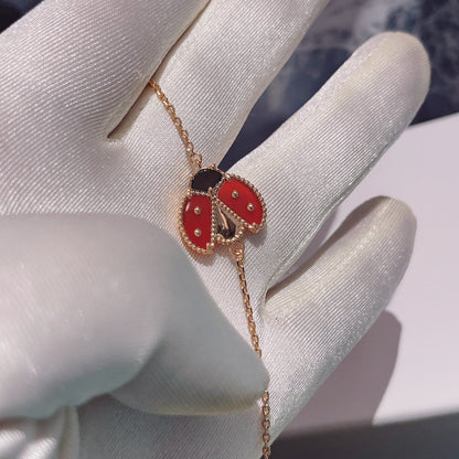 [Eternal Jewelry]LUCKY SPRING 1 MOTIF PINK GOLD BRACELET