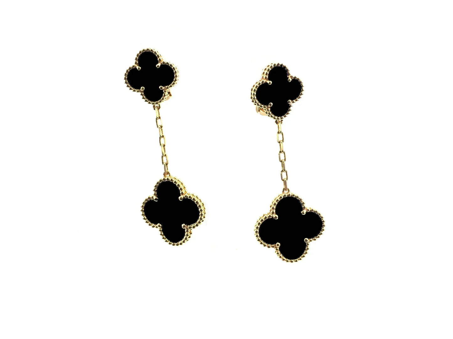 [Eternal Jewelry]CLOVER 2 MOTIFS  EARRINGS (MULTIPLE CHOICESC