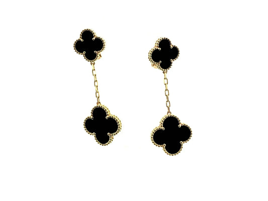 [Eternal Jewelry]CLOVER 2 MOTIFS  EARRINGS (MULTIPLE CHOICESC